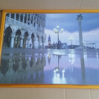 Quadro Venezia piazza San Marco cornice puzzle