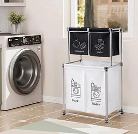 Organizzatore biancheria 2 scomparti 