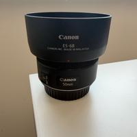 Canon EF 50mm f/1,8 STM + Paraluce originale Canon