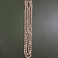 Collana lunga perle bianche barocche di fiume 