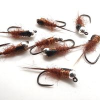 5 ninfe artificiali tungsteno pesca a mosca