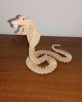 Costruzione Puzzle 3D in Legno Serpente