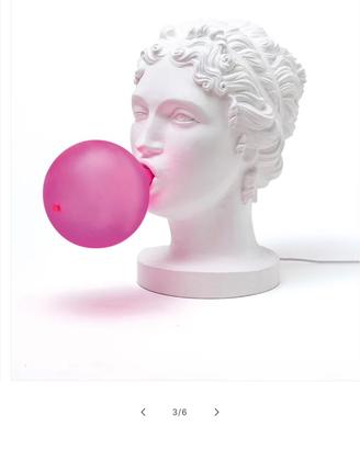Lampada design seletti grace con palloncino rosa