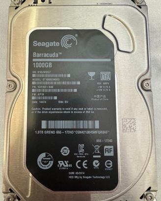 Seagate 1 TB 1000 GB 7200RPM ST1000DM003 HDD 64 MB