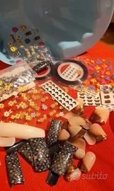 VARIO MATERIALE PER UNGHIE FINTE DECORAZIONE TIPS