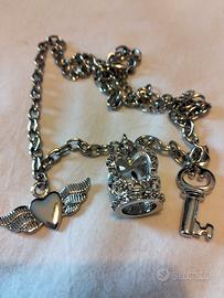 Collana stile Rock/Gothic con ciondoli (Cuore alat