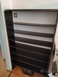 Scaffale legno nero