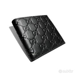 Portafoglio Uomo Gucci GG Emblem Bi-fold NUOVO