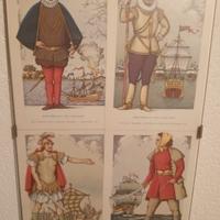 quadro con cartoline da collezione 