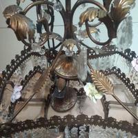 Lampadario antico più 2 lumi per camera da letto