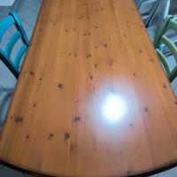 tavolo legno massello 190x86
