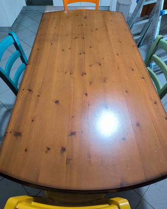 tavolo legno massello 190x86