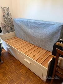LETTO SINGOLO IKEA CON 2 CASSETTI