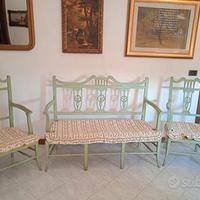 divanetto + 2 poltrone 