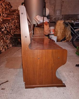 Cassa panca in noce