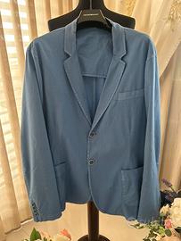 Giacca uomo blu in cotone