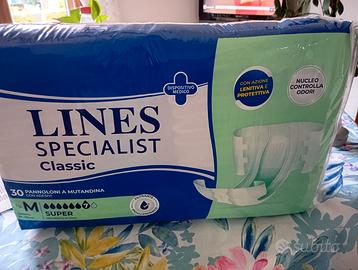 30 Pannoloni unisex Lines taglia M