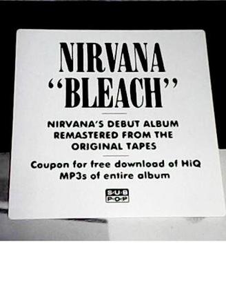 Nirvana Bleach LP vinile Remastered USA