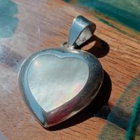 CIONDOLO CUORE IN ARGENTO 925 MADREPERLA