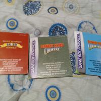 Lotto manuali giochi per Game Boy Advance