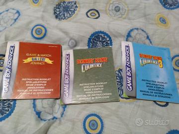 Lotto manuali giochi per Game Boy Advance