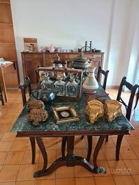 TAVOLO DA PRANZO SALONE CON 5 SEDIE