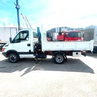 camion iveco daily 35c12 ribaltabile e gru