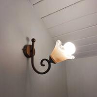 Applique da parete in stile antico,  in ferro bat