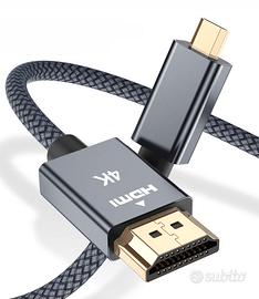 Cavo Micro HDMI a HDMI 4.5M,Cable Tipo D Supporta 