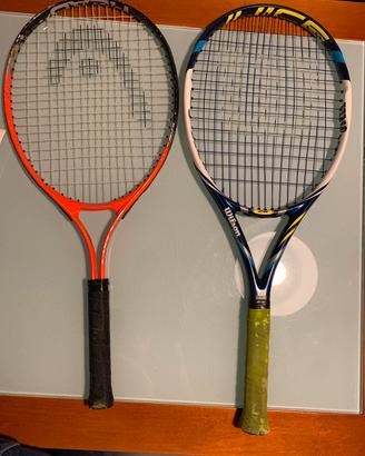 Racchette tennis Head + Wilson