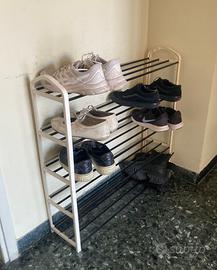 Scarpiera a scaffale con 5 ripiani
