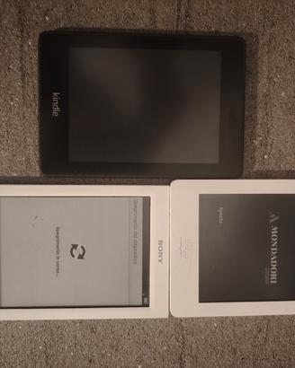 2 eReader kindle e sony