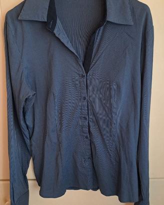 Camicie elasticizzate grigio-nera e blu, tg.L/44