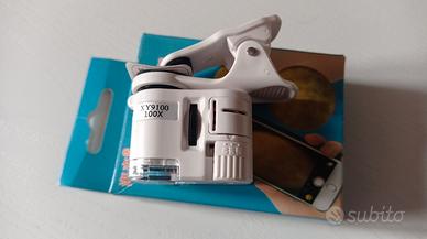 Lente d’ingrandimento per smartphone 100x con LED