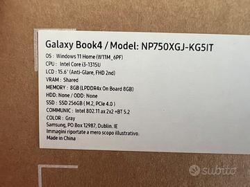 Samsung Book 4 i3 Nuovo
