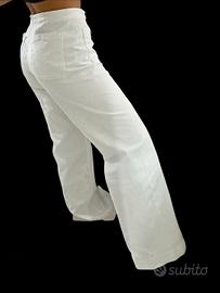 Cargo pantaloni bianchi Stradivarius 