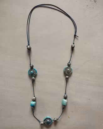Collana in terracotta fatta a mano