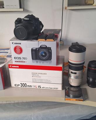 Canon - reflex e obiettivi in blocco