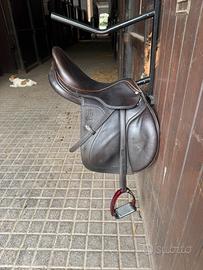 Sella cavallo pelle marrone