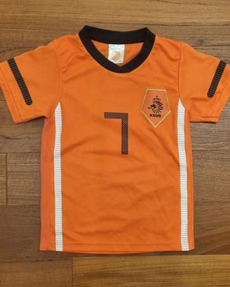 Maglietta Olanda Robben bambino 7/8 anni