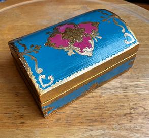 Scatola Portagioie Legno Vintage