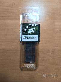 RAM notebook portatile 16GB DDR4-3200 Patriot