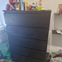 Cassettiera Ikea nera