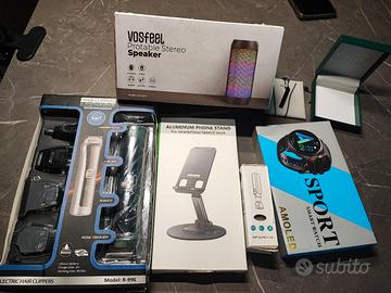 smart watch, taglia capelli, cassa bluetooth 