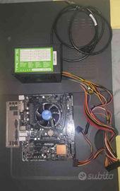 kit scheda madre+cpu+ram ddr4+cooling+alimentatore