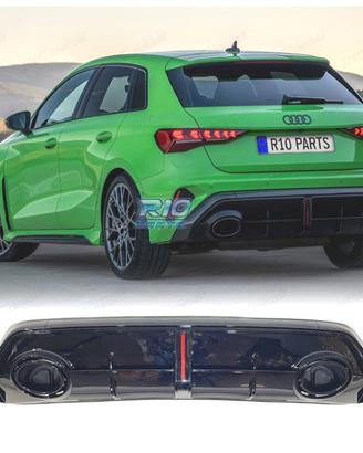 DIFFUSORE AUDI A3 8Y 25- LOOK RS3
