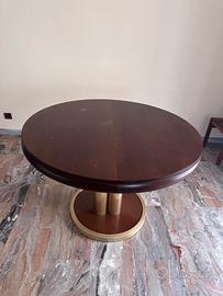 Tavolo da pranzo rotondo allungabile in legno