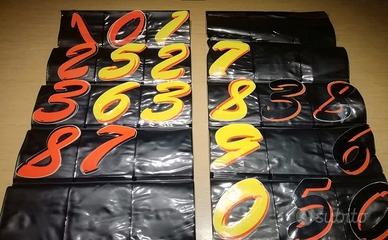 KART Numeri Gara kart altezza 12,5cm