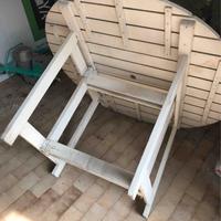tavolo legno da giardino con foro porta-ombrellone