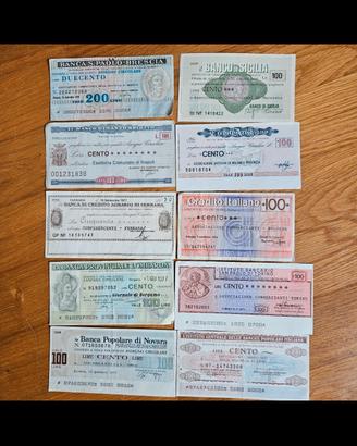 10 mini assegni annj '76/'77